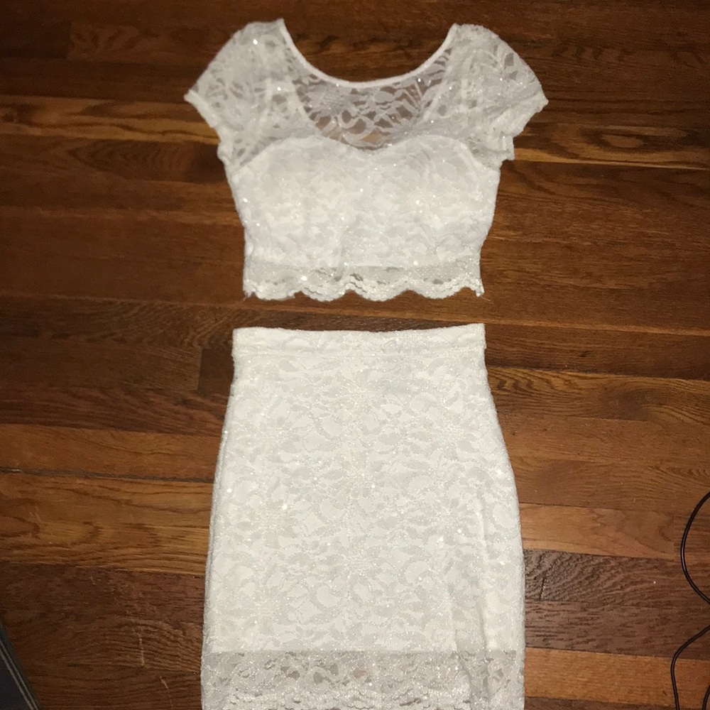 Two-piece cocktail outfit